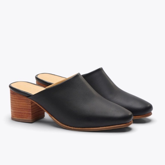 NIB All Day Heeled Mule 100% Leather Size 7.5 - Picture 2 of 2